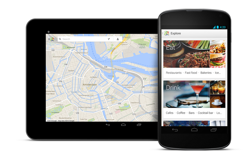 Las apps de Google Maps se actualizan permitiendo compartir direcciones y filtrar restaurantes por tipo de cocina